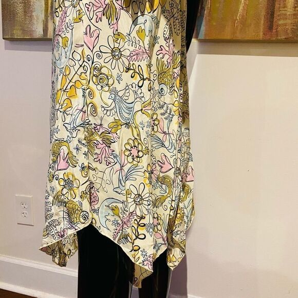 Cue Australia Floral Silk Open Back Dress Size 8 - Picture 6 of 10